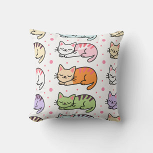 Cojín Decorativo Gatos dormidos lindos