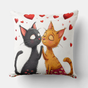 Cojín Decorativo Gatos enamorados