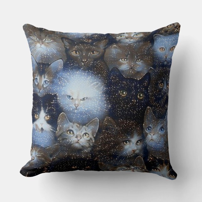 Cojín Decorativo Gatos espumosos (Anverso)