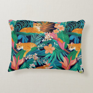 Cojín Decorativo Gatos jengibre en la jungla