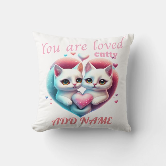 Cojín Decorativo Gatos Lindos (Anverso)