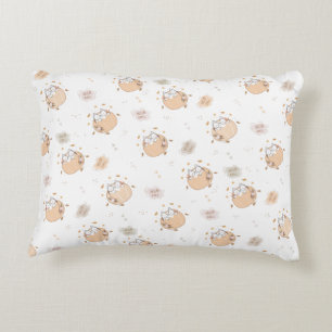 Cojín Decorativo Gatos Lindos de Otoño Pastel