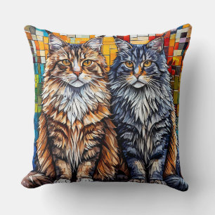 Cojín Decorativo Gatos Maine Coon