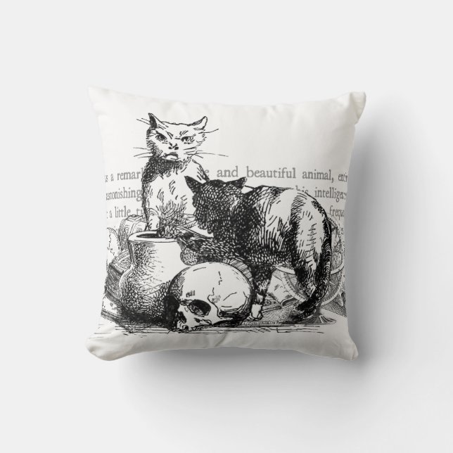 Cojín Decorativo Gatos misteriosos (Anverso)