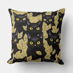 Cojín Decorativo Gatos negros de Halloween
