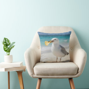 Cojín Decorativo Gaviota con una patata frita