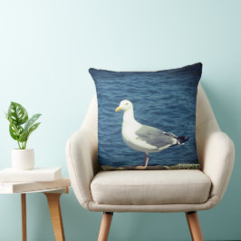 Cojín Decorativo Gaviota En La Bahía
