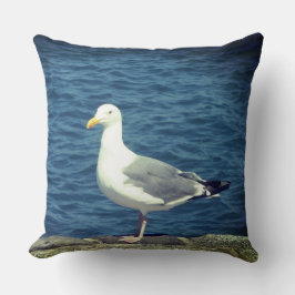 Cojín Decorativo Gaviota En La Bahía
