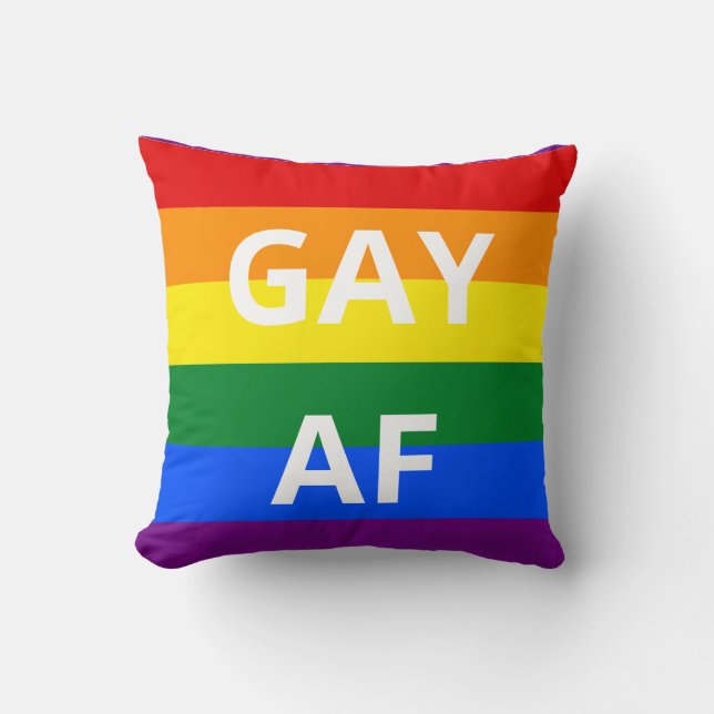 Cojín Decorativo Gay AF (Anverso)