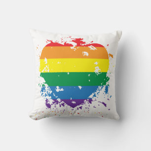 Cojín Decorativo Gay Pride Love Heart