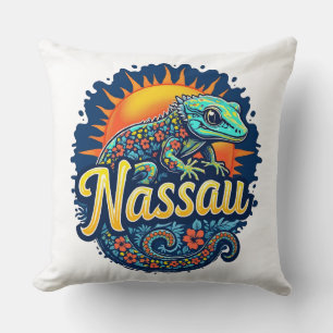 Cojín Decorativo Gecko Nassau Bahamas Caribe