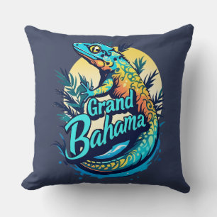 Cojín Decorativo Geco caribeño de Gran Bahama