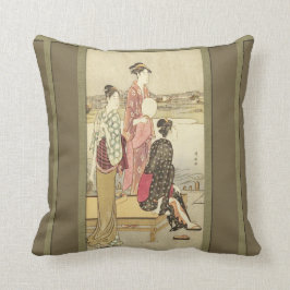 Cojín Decorativo Geisha en el lago Pillow Cushion