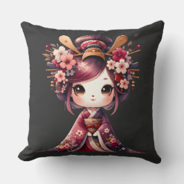 Cojín Decorativo Geisha japonesa banal