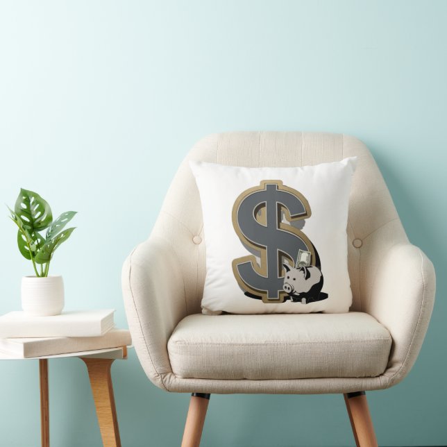 Cojín Decorativo Geldkissen – Das Perfekte Geschenk für Finanzfans (Silla)
