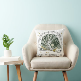 Cojín Decorativo Geldkissen – Luxusdesign für Finanzfans