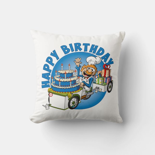 Cojín Decorativo Gelukkige verjaardag (Anverso)