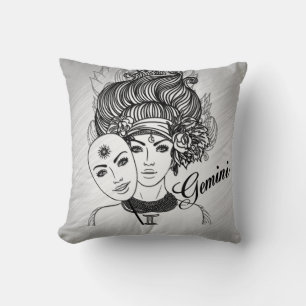 Cojín Decorativo Gemini Masked Lady Zodiac