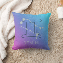 Cojín Decorativo Gemini Signo de estrella zodiaca Horóscopo acuátic