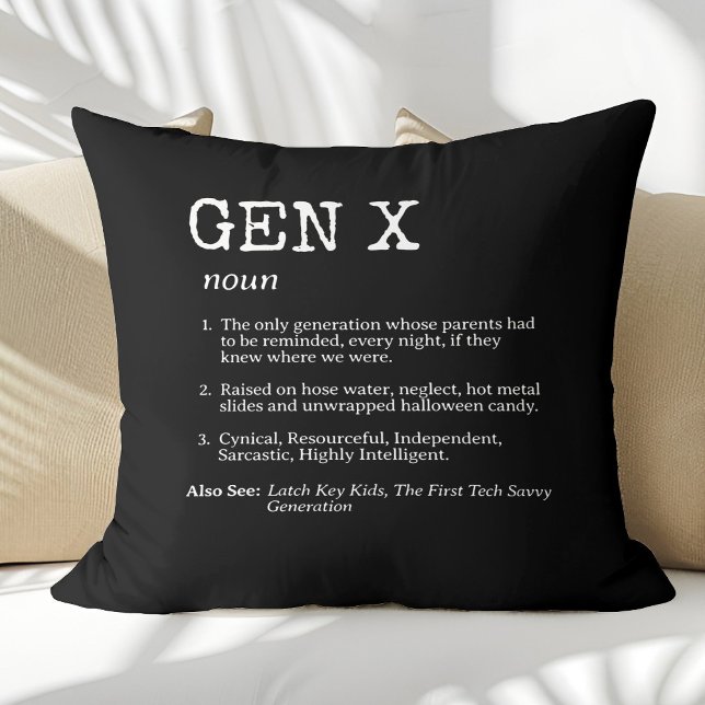 Cojín Decorativo Generación divertida X Definición (Subido por el creador)