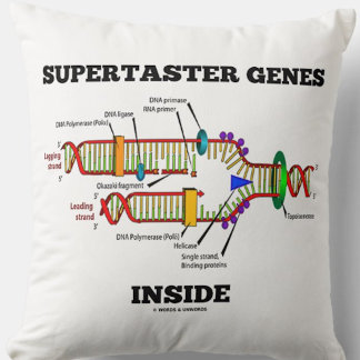 Cojín Decorativo Genes de supertaster dentro del humor de replicaci