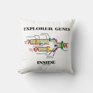 Cojín Decorativo Genes del Explorador Dentro de la replicación del