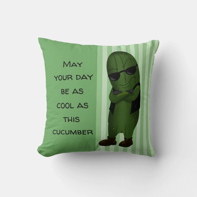 Cojín Decorativo Genial Como Un Pepino (Anverso)