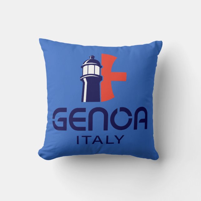 Cojín Decorativo Génova Italia Europa (Anverso)