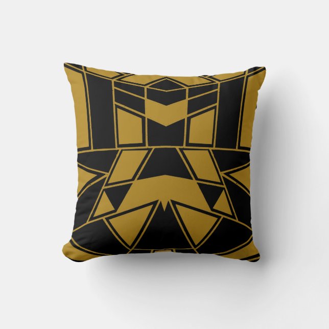 Cojín Decorativo Geo #545 Oro (Anverso)