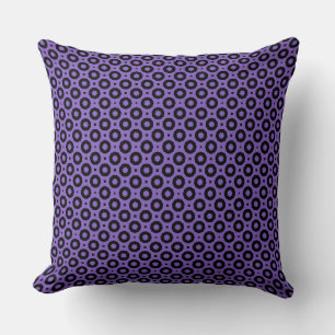 Cojín Decorativo Geo morado y negro