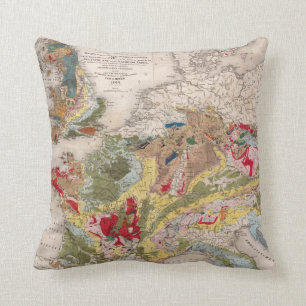 Cojín Decorativo Geología de Europa