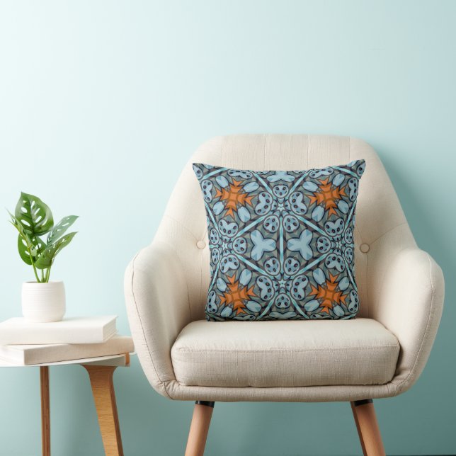 Cojín Decorativo Geometría Caleidoscópica (Silla)