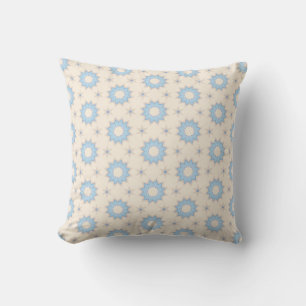 Cojín Decorativo Geometría de Estrella Fugaz Azul