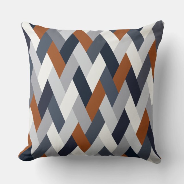 Cojín Decorativo Geometría de roya de la marina VI (Anverso)