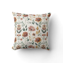 Geometría floral boho: patrón de flores silvestres