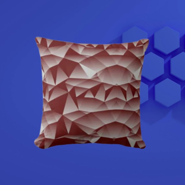 Cojín Decorativo Geometría sutil Borgoña (Subido por el creador)