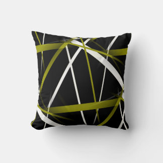 Cojín Decorativo Geometría Urbana Oliva Verde Oscuro