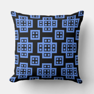 Cojín Decorativo Geometric 030614 - Baby Blue en negro