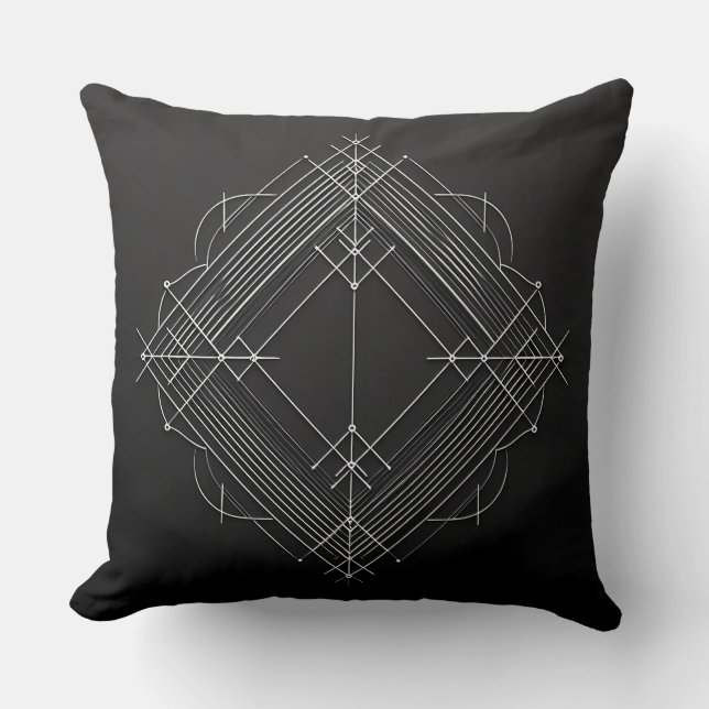 Cojín Decorativo Geometric Filigree Diamond (Anverso)