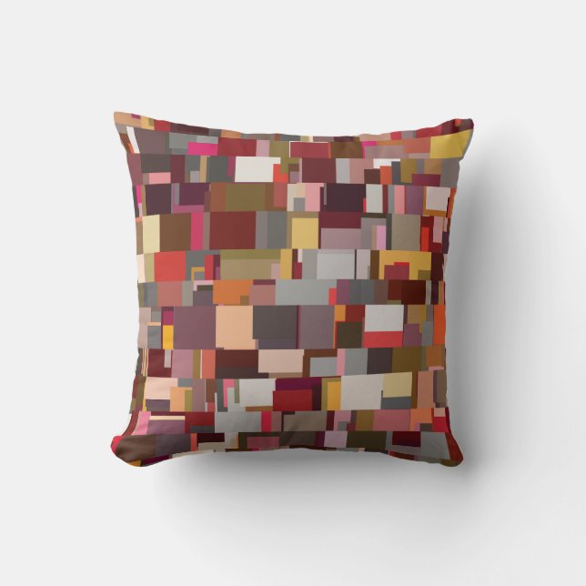 Cojín Decorativo Geometric Patchwork Abstract Mosaic Pattern (Anverso)