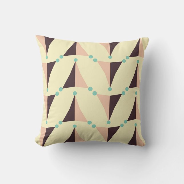 Cojín Decorativo Geometric pattern in retro vibe (Anverso)