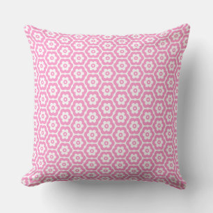 Cojín Decorativo Geométrica 280514 (03) - Rosa en blanco