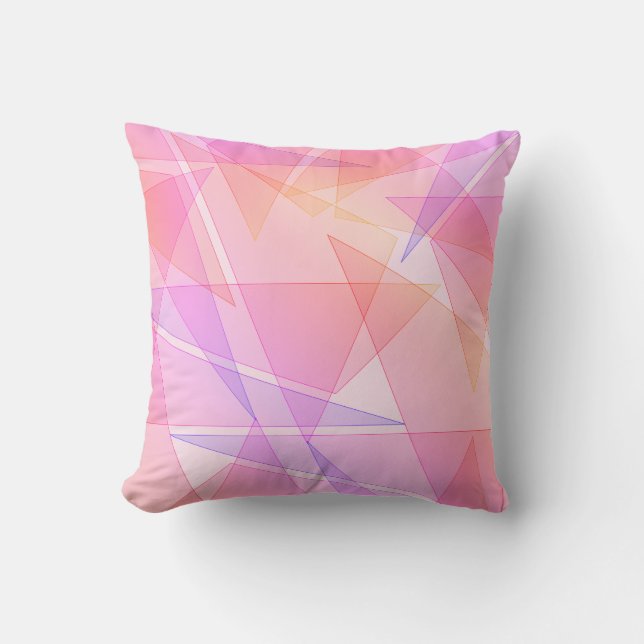 Cojín Decorativo Geométrica rosa (Anverso)