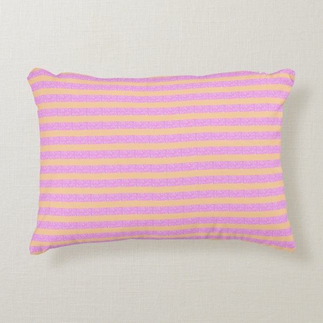 Cojín Decorativo Geométrico abstracto rosa (Anverso)