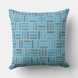 Cojín Decorativo Geométrico azul
