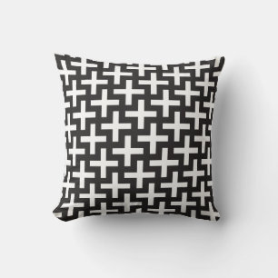 Cojín Decorativo Geométrico blanco y negro