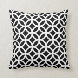 Cojín Decorativo Geométrico blanco y negro decorativo
