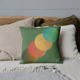 Cojín Decorativo Geométrico de brillo de otoño