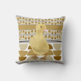 Cojín Decorativo Geométrico de Círculo Semi Círculo Cute Duckling G