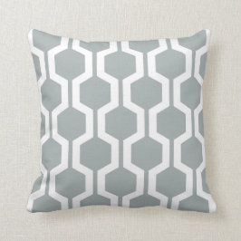 Cojín decorativo geométrico en Paloma Gray